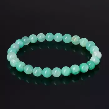 Браслет хризопраз 7 мм 17 см