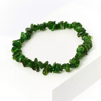 Браслет хромдиопсид 17 см