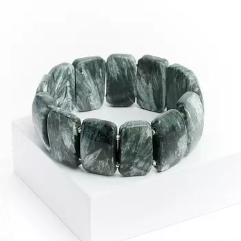 Браслет клинохлор (серафинит) 17 см