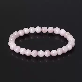 Браслет кунцит 7 мм 17 см