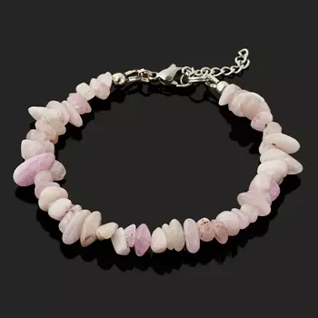 Браслет кунцит (биж. сплав) 17 см (+3 см)