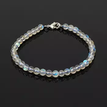 Браслет лабрадор (биж. сплав) 4 мм 16 см