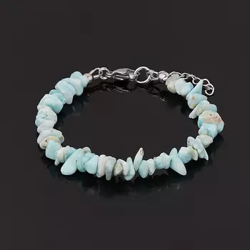 Браслет ларимар нская Республика (биж. сплав, сталь хир.) 16 см (+3 см)