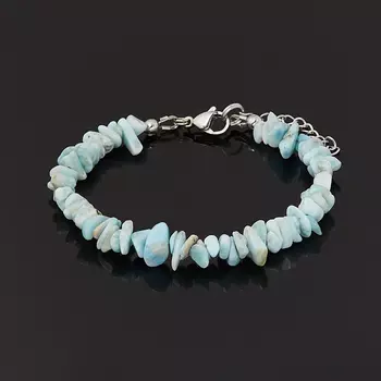 Браслет ларимар нская Республика (биж. сплав, сталь хир.) 17 см (+3 см)