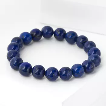 Браслет лазурит 10 мм 17 см