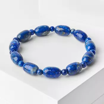 Браслет лазурит 4 мм 18 см