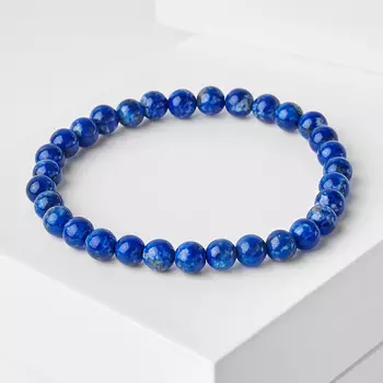 Браслет лазурит 6 мм 16 см