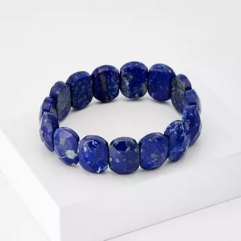 Браслет лазурит огранка 18 см