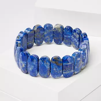 Браслет лазурит огранка 18 см