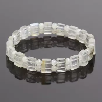 Браслет лунный камень 19 см