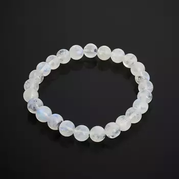 Браслет лунный камень (адуляр) 7 мм 18 см