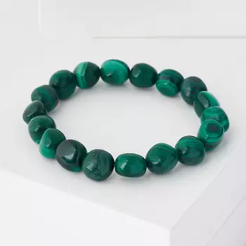 Браслет малахит 16 см