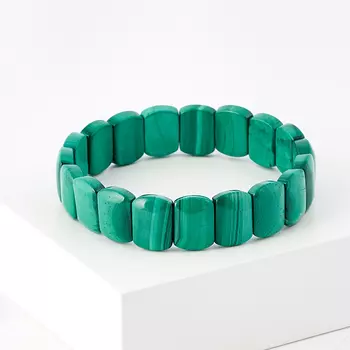 Браслет малахит 17 см