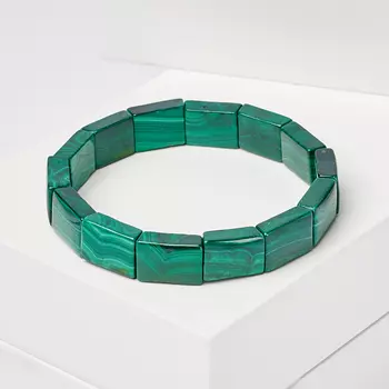 Браслет малахит 17 см