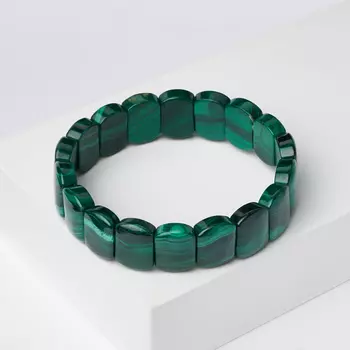 Браслет малахит 17 см