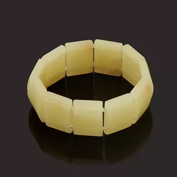 Браслет нефрит зеленый 17 см