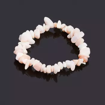 Браслет опал розовый 17 см