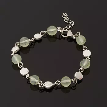 Браслет пренит (биж. сплав, сталь хир.) 7 мм 17 см (+3 см)