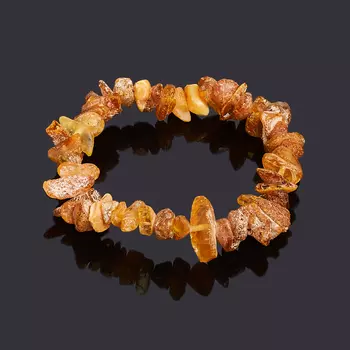 Браслет янтарь 15 cм