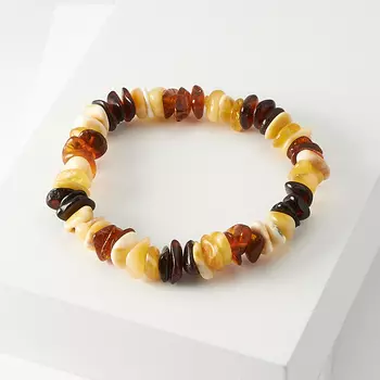 Браслет янтарь 15 см