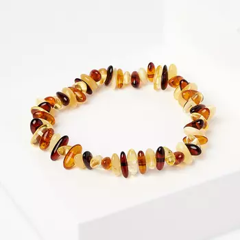 Браслет янтарь 16 см