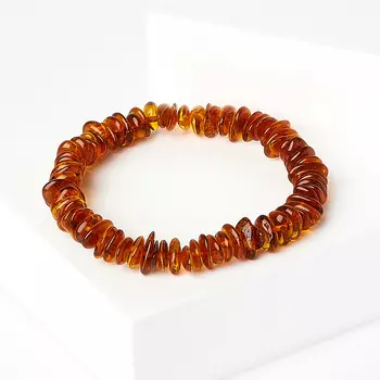 Браслет янтарь 17 см