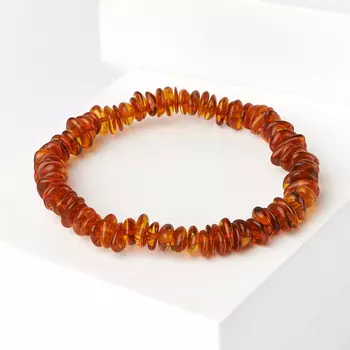 Браслет янтарь 17 см