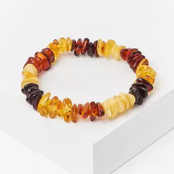 Браслет янтарь 17 см