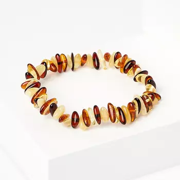 Браслет янтарь 17 см