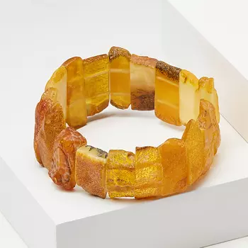Браслет янтарь 17 см