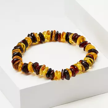 Браслет янтарь 17 см