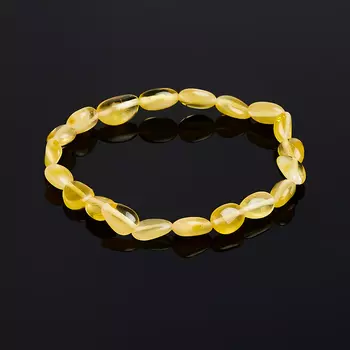 Браслет янтарь 17 см