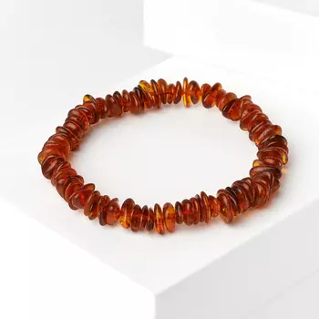 Браслет янтарь 17 см