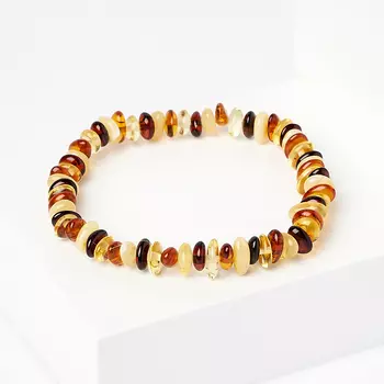 Браслет янтарь 18 см