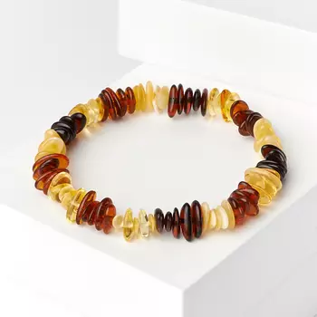 Браслет янтарь 19 см