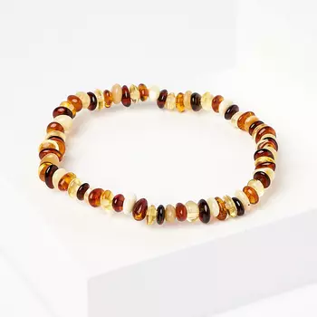 Браслет янтарь 19 см