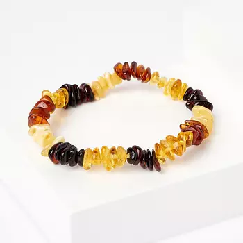 Браслет янтарь 19 см