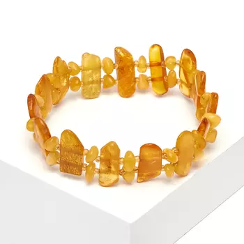 Браслет янтарь 19 см
