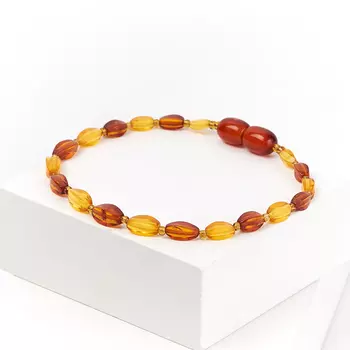 Браслет янтарь 19 см