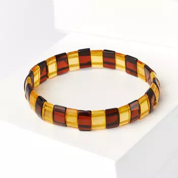 Браслет янтарь пресс 16 см