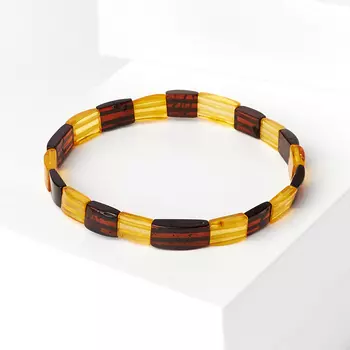 Браслет янтарь пресс 18 см