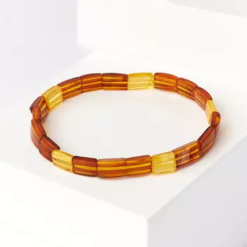 Браслет янтарь пресс 19 см