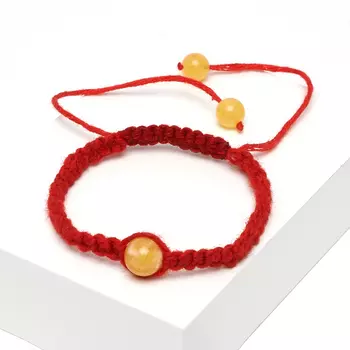 Браслет янтарь шамбала 13 см