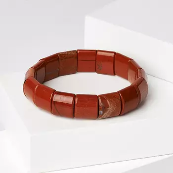 Браслет яшма красная 18 см