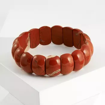 Браслет яшма красная 18 см