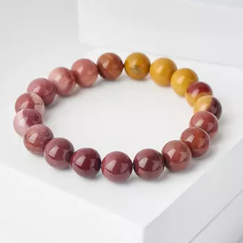 Браслет яшма мукаит 10 мм 17 см