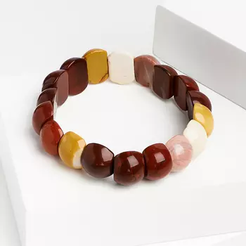 Браслет яшма мукаит 16 см