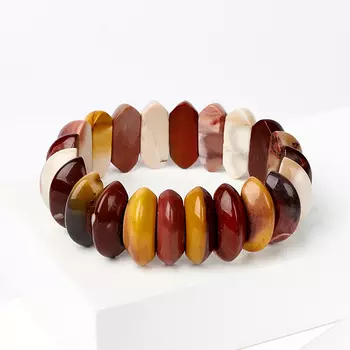 Браслет яшма мукаит 17 см