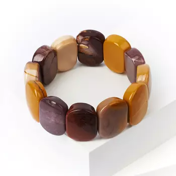 Браслет яшма мукаит 17 см