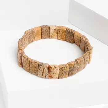 Браслет яшма рисунчатая (песочная) 16 см